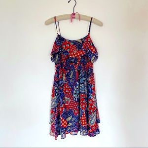 Spring Paisley Print Dress